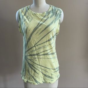 Michael Stars Yellow Tie Dye Tank Size X-Small